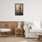 Stupell Industries Dark Rabbit Portrait Floating Frame Design By Petal Prints Design